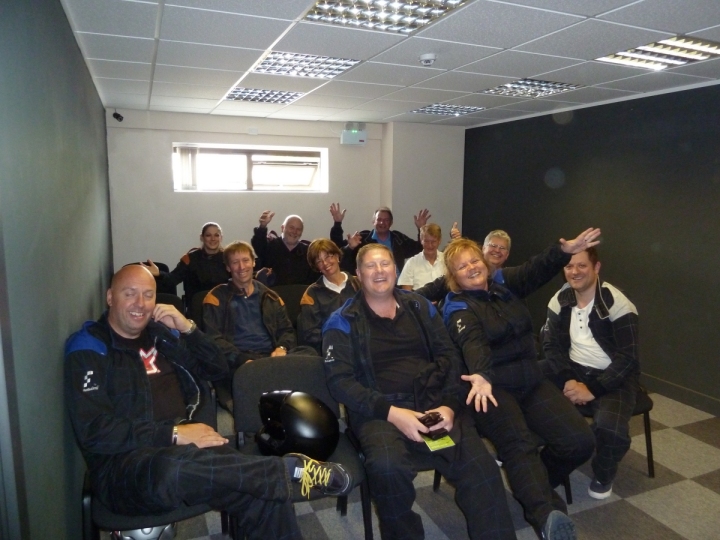 slow business networking gokarting race briefing